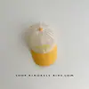 Gorro de Bebé con Lindo Diseño de Osito, Gorra de Béisbol de Malla Transpirable para el Verano, Protección Solar Cómoda, Gorra con Visera Moderna para Niños y Niñas