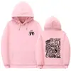 Sudadera con Capucha Estampada Natanael Cano Amor Tumbado de Talla Europea Transfronteriza con Dobladillo Acanalado Suelto