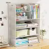 Estante de Almacenamiento de Escritorio Pequeño Simple Estante de Almacenamiento para Escritorio Pequeño Estantería Pequeña para Escritorio Estantería para Libros para el Hogar Nuevo Estilo Popular 2025