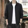 Tallas M-8XL Grande 2026 Nuevo Otoño/Invierno Ropa de Papá Chaqueta de Negocios para Hombre con Cuello Pegado Hombres de Mediana Edad y Mayores