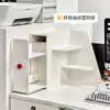 Prateleira de Canto para Armazenamento de Mesa, Prateleira de Canto para Estações de Trabalho, Mesa de Dormitório, Papelaria, Cosméticos, Prateleira de Armazenamento Tipo Gaveta