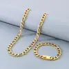 Pulseira Coringa Hip Hop 3:1NK Corrente Padrão de Engrenagem Quadrada Botão Aço Titânio Colar Masculino terno