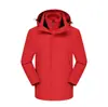 8199 Roupa de assalto três em um para atividades ao ar livre outono e inverno destacável masculina e feminina quente, à prova d'água e à prova de vento impressão de logotipo de vestuário de trabalho