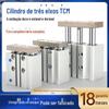 Laser 32 com Haste Guia Tcm40 Três Eixos Três Hastes Cilindro Mgpm12/16/20/25 30/50/75 Coluna Guia Pneumática