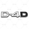 O logotipo do carro D-4D é adequado para a rotulagem de modificação de adesivo de carro Toyota D-4D D4D