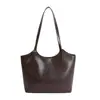 Bolso tote casual, elegante y sencillo de gran capacidad, nuevo de otoño 2026, bolso de hombro simple vintage para mujer para el trabajo