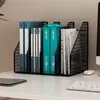 Estante para Archivos, Estante de Almacenamiento para Escritorio, Caja de Almacenamiento para Carpetas, Metálico de Gran Capacidad para Uso de Oficina