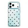 Funda para teléfono móvil de lunares degradados adecuada para Apple 18 Pro Max, iPhone 17 Pro, simple 16P con correa de mano, 15 estilo coreano