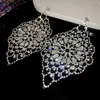 Pendientes Europeos y Americanos de Larga Duración con Telaraña de Pedrería y Borla de Gota de Agua, Pendientes de Lujo Ligero de Alta Gama, Accesorios de Oreja Exagerados de Moda Transfronteriza para Mujeres