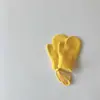 Guantes de Bebé Color Caramelo Coreanos 2025 Nuevo Estilo Invierno Niños y Niñas Manoplas de Cuello Halter Guantes Cálidos de Punto para Niños