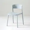 Silla de Plástico Engrosada para el Hogar con Respaldo Taburete Nórdico Simple Famosa en Internet Comercial Silla de Comedor Apilable Silla de Escritorio para Dormitorio