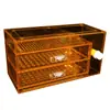 Caja de Filtro para Acuario Tipo Cajón Tanque de Retorno de Agua Separación Lluvia Seco y Húmedo Acrílico Filtro Físico de Fondo