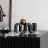 Ornatos Criativos de Resina de Alto Padrão para Gabinetes de TV, Salas Modelo, Gabinetes de Vinho, Escritório e Decoração de Casa