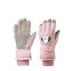 Guantes de Esquí para Niños Invierno Nuevos Acolchados Terciopelo Algodón Cálidos y Antideslizantes Lindos Estudiantes Hombres y Mujeres Jugando en la Nieve y Montando