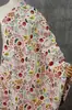 Tecido Tingido em Fio com Estampa de Frutas e Folhas Frescas e Simples para Bolsas, Vestidos Elegantes, Coletes, Roupas Infantis e Tecido Jacquard para Sofá