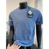 Camiseta de Corrida Esportiva ao Ar Livre Refrescante de Secagem Rápida para Homens, Verão Gelo Seda Elástica Fitness Cor Sólida Manga Curta Atacado