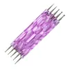 Plumón para Dotting de Uñas Herramienta para Uñas de Doble Punta de Madera Plumón para Dotting de Pedrería para Principiantes Set de Plumón de Doble Uso para Pegar Pedrería