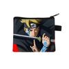 Bolsa de Naruto para niños de poliéster grande monedero de dibujos animados tarjetero estampado impermeable bolsa de almacenamiento colaboración anime