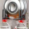Estante de Almacenamiento para Cocina Estante para Tapas de Ollas Grandes Montado en Pared sin Taladro Colocador de Placa de Pared de Gabinete Grande