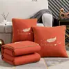 Almohada y manta dos en uno cojín para respaldo de asiento de coche manta sofá aire acondicionado colcha de verano oficina almohada para siesta plegable