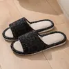 2026 Nuevas Pantuflas de Lino Estilo Chanel Pantuflas de Casa para Interiores Pantuflas Medias Japonesas de Algodón y Lino Ligeras Transpirables Versátiles