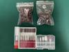 Kit de cabeça de polimento de unha com anel de lixa #120, conjunto de 6 peças de cabeça de esmeril de diamante, 5 peças de cabeça de polimento