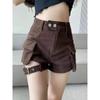 Jeans Cortos Casuales de Verano 2025 Pantalones Cortos Negros tipo Cargo con Tirantes para Mujer para Mostrar su Figura