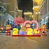 Esculturas de Personagens de Desenho Animado em Fibra de Vidro, Pontos de Dp Iluminados para Shoppings, Áreas Turísticas e Cidades Antigas, Pacote de Decoração de Paisagem de Ano Novo