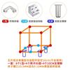Venta al por mayor Transfronteriza Aleación de Aluminio Engrosada Maceta para Azulejos Set de Accesorios Hebilla para Maceta Clip de Fijación sin Perforaciones para Azulejo
