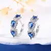 Brincos Pingente de Strass em Formato de Coração para Mulheres, Brincos de Tarraxa Minimalistas e Únicos com Temperamento Requintado e Sofisticado, Atacado