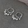Pendientes de borlas con cuentas de plata S925 estilo retro, estilo simple y artístico, de Golden Deer King, joyería de moda para mujer al por mayor