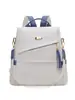 Mochila Antirrobo para Mujer Transfronteriza Nueva Moda Impermeable Película de Cuero Imitación PU Mochila Escolar Universitaria Casual de Viaje Pequeña