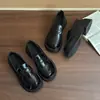 Mocasines negros para mujer con suelas gruesas, zapatos Mary Jane estilo británico, zapatos pequeños de cuero japoneses JK para primavera y otoño para combinar con faldas