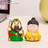 Estatua Guardiana del Zodiaco Chino, Zhong Kui Dios de la Riqueza, Decoración de Escritorio de Bodhisattva, Lindo Guan Yu Adorno de Escritorio Cultural y Creativo
