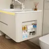 Juego de gabinete de baño de aluminio tipo panal, gabinete espejo inteligente multifuncional, lavabo cerámico integrado y gabinete lateral para el baño