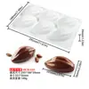 Molde para Pastel Mousse de Cacao Conectado 6 Lados Cruzados Molde de Silicona de Grano de Cacao Chocolate Molde para Horneado de Pastelería Occidental