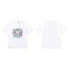 T-shirt Casual de Algodão com Estampa de Coco Las Palmas e Coroa RHUDE, Manga Curta, para Homens e Mulheres