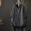 Top de Punto de Manga Corta para Mujer, Nuevo Estilo Verano 2026, Hilo de Algodón, Cuello en V Pequeño, Decoración de Botones, Estilo Casual Ligero y Maduro, Top para Usar Solo
