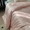 Núcleo de Colcha de Fibra Proteica de Seda Jacquard de Madera para Primavera y Otoño, Colcha de Invierno, Ropa de Cama Gruesa y Cálida, Suave y Amigable con la Piel