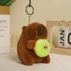 Juguete de peluche con colgante de capibara, popular en Internet, bonito y bonito, con forma de bolso y llavero.