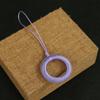 Anillo para teléfono móvil antiguo tejido a mano corto colgante de memoria USB llavero cuerda de paracaídas colgante de abanico adornos anti-pérdida venta al por mayor
