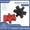 Amortecedor de Acoplamento Tipo L de Borracha Poliuretano, Almofada Elástica Hexagonal, Almofada Flor de Ameixa, Gama Completa de Modelos, Selado e Resistente a Altas Temperaturas