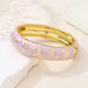 Pulsera de Flor de Peonía Esmaltada Estilo Chino, Pulsera de Moda China, Souvenir Turístico de Beijing, Regalo para Novia, Regalo para Mamá