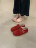 Sapatos Birkenstock Femininos Veludo Inverno 2025 Novo Estilo Slip-On Planos Solado Macio Mocassins Casuais Sapatos de Algodão