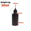 Frasco pequeno de óleo com tubo de agulha à prova de luz frasco de injeção de óleo frasco vazio para cola de calafetar para nail art frasco de cola UV frasco opaco com agulha