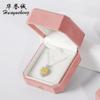 La Primera Elección para Festivales, Caja de Regalo Octagonal Rosa con Hebilla Dorada, Joyero, Caja para Anillos con Patrón de Borde Dorado de Alta Gama