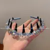 Diadema de Cristal Super Brillante Estilo Francés Grueso de Hada Fina Nueva Moda 2025 Diadema Versátil Exquisita Pasador Accesorios para el Cabello