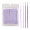 Cotonetes Personalizados para Limpeza de Extensão de Cílios Cotonetes Longos com Fio para Remoção de Maquiagem de Cílios Remoção de Cílios Postiços Cotonetes Espirais