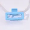 Pasador de Colores Transfronterizo Rectangular Mate con Pinza de Laca Fresco y Versátil Pinza para Flequillo Accesorios para el Cabello para Niños Cabello Semirecogido