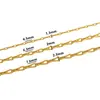 Acero Inoxidable de Múltiples Especificaciones Cadena Cruzada Parisina Cadena de Alambre Plano Collar Pulsera DIY Joyería Ropa Zapatos Bolsas Accesorios